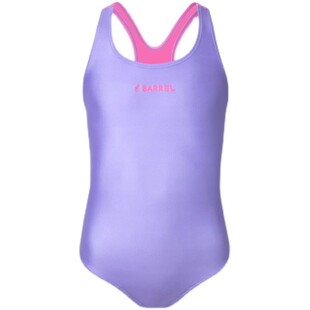 韩国BARREL新款儿童泳衣女孩连体三角专业训练竞速游泳衣女宝抗氯