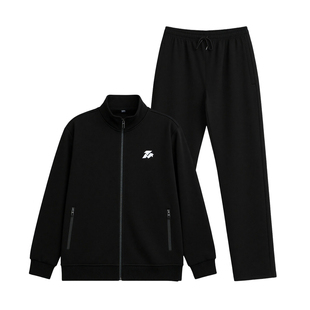 JHOD26新款冬季加绒体能套装透气舒适保暖抓绒衣外套训练服套装