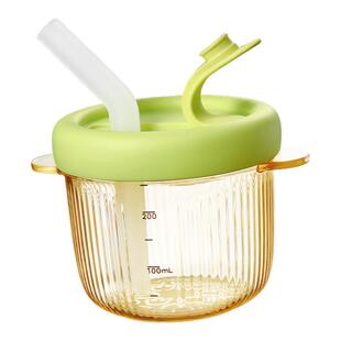 babycare宝宝喝汤吸管碗婴幼儿辅食碗吃米糊喝粥喂水专用儿童餐具