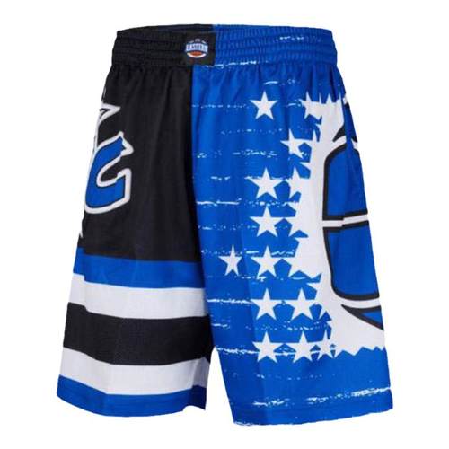 mitchell&ness短裤魔术队美式复古拼接BigFace3.0运动短裤男MN