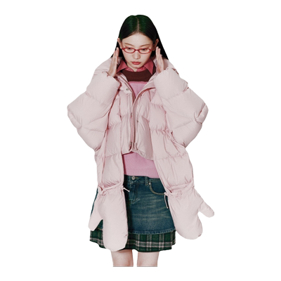 eralnc简约休闲短款羽绒服