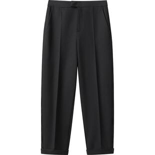 播商场同款休闲宽松裤子女24冬季新款松弛感显瘦长裤BDR4KD3900