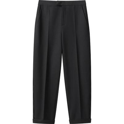 播商场同款休闲宽松裤子女24冬季新款松弛感显瘦长裤BDR4KD3900