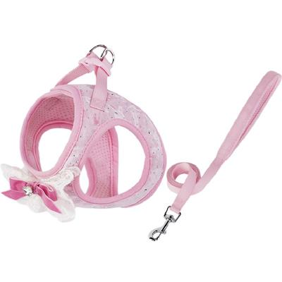 Touchdog它它蕾丝星钻狗狗胸背绳