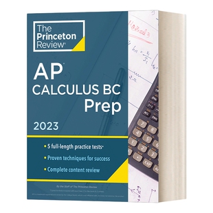 英文原版 Princeton Review AP Calculus BC Prep  2023 普林斯顿评论AP微积分BC 2023 英文版 进口英语原版书籍