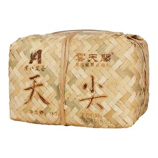 湖南安化黑茶云天阁高山荒野湘尖 1kg精制天尖茶篓装散茶包邮茶叶