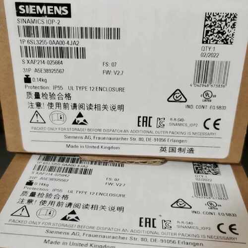 【询价】6SL3255-0AA00-4JA2适用