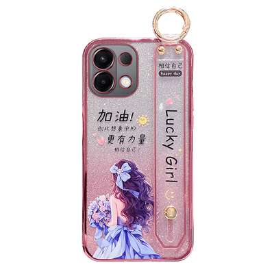适用oppoA6手机壳幸运女孩
