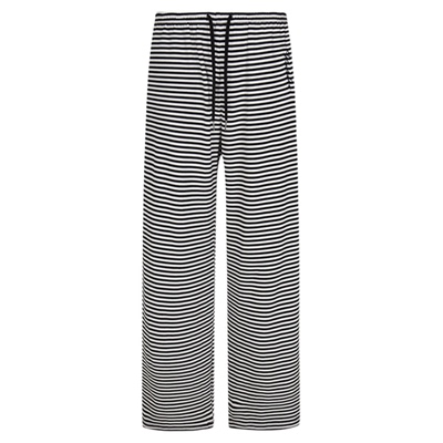 美式复古条纹休闲裤女