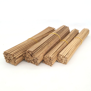 diy手工模型制作材料碳色方扁圆竹签竹棒竹片立体构成建筑小木屋