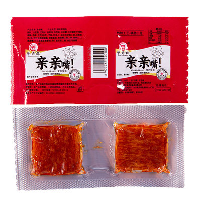 管老板亲亲嘴辣条即食香辣味零食