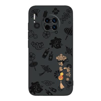 平安喜乐适用华为mate30手机壳TAS一AN00新款m硅胶mt套meta5g男mete女al新年anoo防摔meat3o魅特mαte305g后