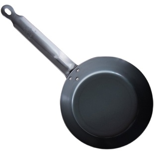 日本原装进口中尾无涂层熟铁平底锅煎蛋锅炒锅烙饼牛排家用燃气灶