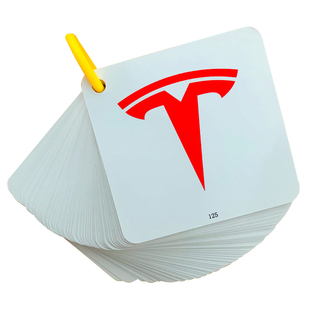 汽车品牌标志卡片认车标大全儿童宝宝启蒙早教益智认知卡挂图玩具幼儿园小学生一年级颜色认知世界国旗幼小衔接0-3-6岁趣味识别卡