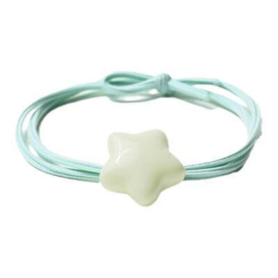 星星高弹力森系扎头发皮筋小清新