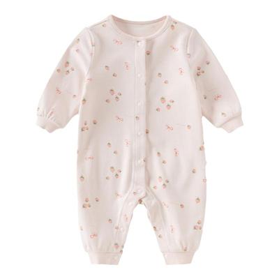 戴维贝拉新生儿纯棉爬服