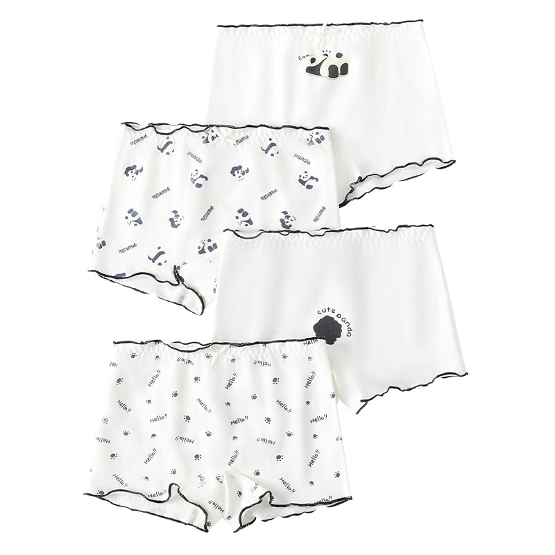 女童内裤儿童纯棉a类男童四角裤全棉女宝宝女孩平角男宝透气短裤