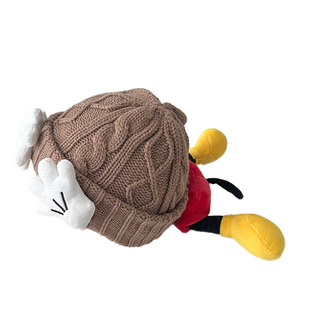 婴儿毛线帽秋冬季可爱超萌米奇手掌针织套头帽男童女宝宝保暖帽子