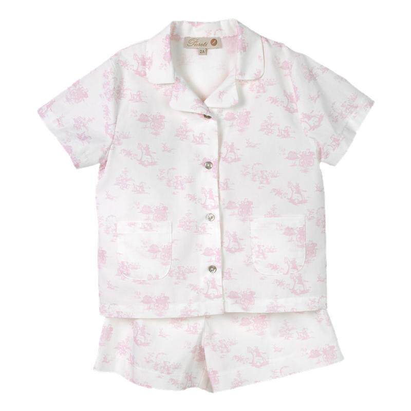 5Z PURETE DU BEBE 春夏男女宝衬衫短裤套装