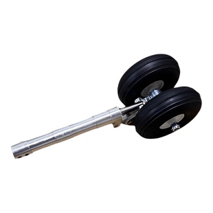 沧狼航模遥控飞机配件85-185mm PU双轮跪式阻尼减震起落架 合金架