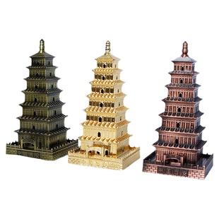 陕西西安大雁塔模型金属古建筑钟楼摆件旅游纪念品特色文创工艺品