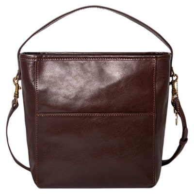 哈弘植鞣皮水桶包大容量百搭款