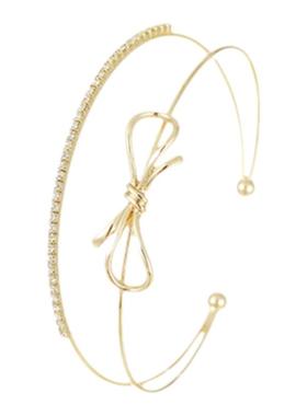 蝴蝶结双层手镯女2024新款