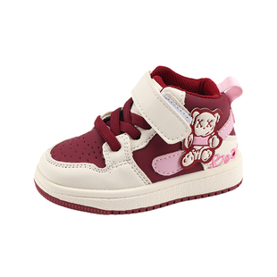 儿童学步鞋秋冬加绒棉鞋婴儿鞋男宝宝鞋子软底小女童鞋运动鞋女宝