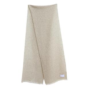 AI家意式慵懒随意软糯纯山羊绒 秋冬复古轻盈高奢围巾外搭披肩