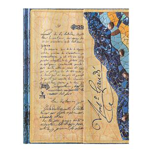 paperblanks佩兰克笔记本本子记事本手账本手帐日记本文艺精致复古高颜值学生文具高迪雷乌斯手稿伟人手稿