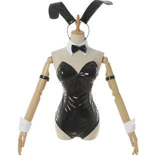 青春猪头少年 兔女郎学姐 漆皮胶衣cosplay假发 樱岛麻衣cos服女