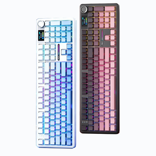 狼蛛F108pro机械键盘无线蓝牙键盘游戏电竞专用女生办公静音通用