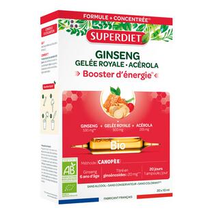 法国SuperDiet舒伯妮尔蜂王人参蜂皇浆针叶樱桃浓缩小C安瓶