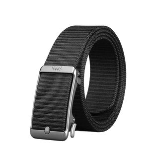 Jeep吉普男士军训腰带休闲自动扣编织帆布皮带简约工装牛仔裤腰带