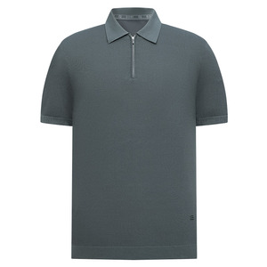 BONI/堡尼春夏新品商务净色Polo衫休闲棉混纺翻领T恤男LT145C91B
