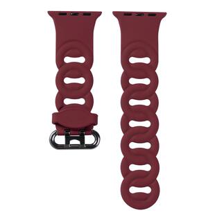 适用iwatch11苹果S11手表applewatch10表带S10硅胶S9镂空10高级SE3可爱女S8夏7代新款创意小众运动智能watchs