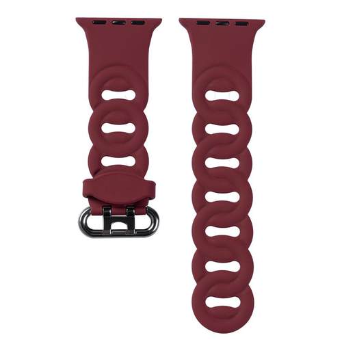 适用iwatch11苹果S11手表applewatch10表带S10硅胶S9镂空10高级SE3可爱女S8夏7代新款创意小众运动智能watchs