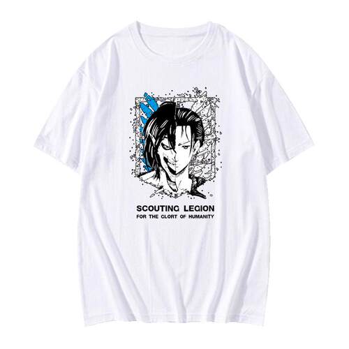 进击的巨人衣服动漫周边自由之翼艾伦巨人潮流日系二次元短袖t恤