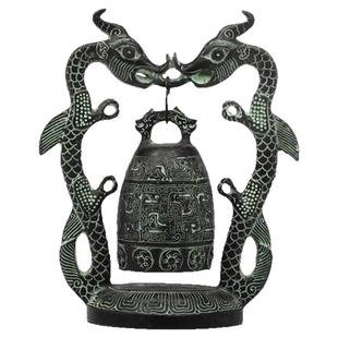 仿古青铜器曾侯乙编钟摆件双龙单钟工艺品家居摆设客厅收藏品礼品