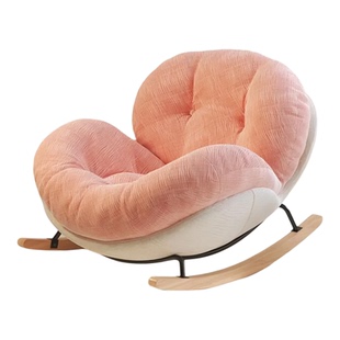 摇摇椅躺椅成人可睡觉奶油风单人蛋壳阳台家用休闲椅客厅懒人沙发