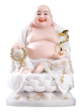 汉白玉大肚笑佛弥勒佛招财摆件