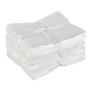 宾馆酒店专用客房用品一次性白色平口加厚小垃圾袋小号45家用透明