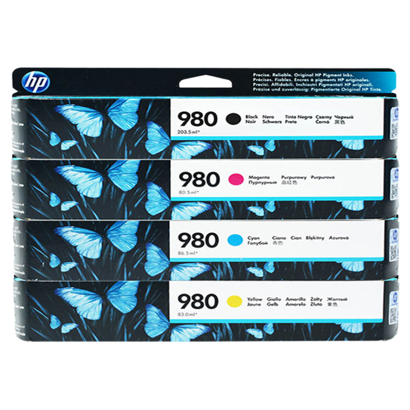 原装惠普HP980墨盒 D8J10A 适用X555 MFP X585打印机绘图仪墨水