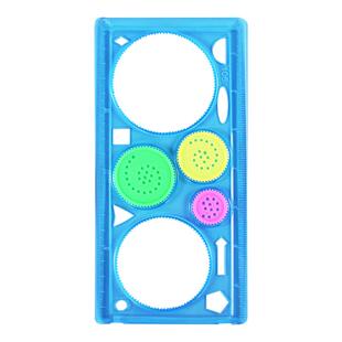 尺子小学生专用画图形儿童百变万花尺多功能几何绘图手抄报线稿图工具套装画画神器模板大全镂空绘画图案模具