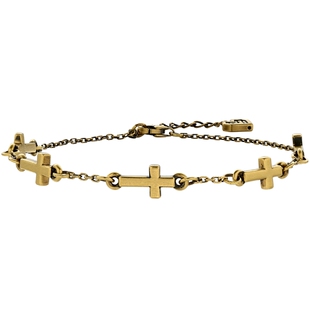 MONOLOGUE独白链金主义复古黄金十字手链MR1692优雅简约情人节礼