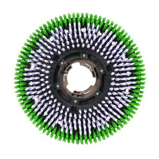 洁霸BF522刷洗地机毛刷子17寸地毯刷摩擦白洁垫针盘175卡扣加高垫