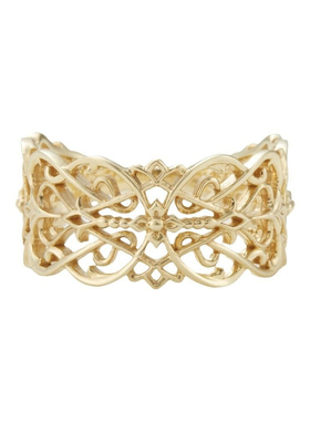 蕾丝宽边925银戒指中世纪