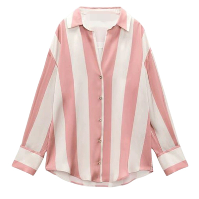 ZARLUVIP查罗条纹宽松衬衫女上衣