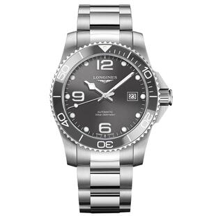 浪琴Longines康卡斯潜水系列陶瓷外圈钢带机械男表L3.782.4.76.6