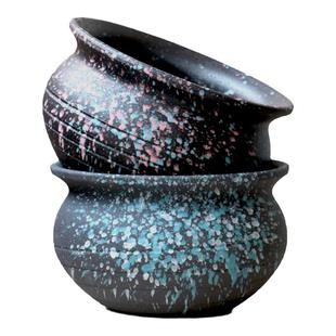 玉坠特价绿植花盆透气宜兴矮胖大口径陶罐粗陶多肉植物老桩陶瓷盆